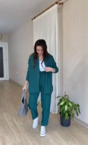 Turkish linen suit